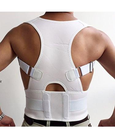 Posture Corrector Magnetic Deluxe with Adjustable Straps - Large White - Buy Online on GoSupps.com