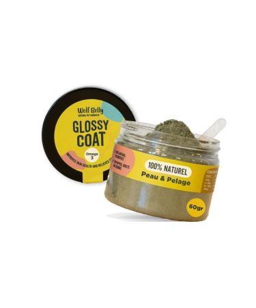 Wolf Belly - 100% Natural Anti-Itch Probiotic for Dogs (60 g) Soothes Atopic Dermatitis and Eczema Brewer's Yeast Powder Rich in Omega 3 and Vitamin B Healthy Skin - Made in Europe