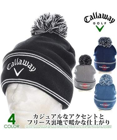 Callaway Golf 2023 TA Pom Beanie Black/White - Stylish and Functional Headwear - Buy Online on GoSupps.com