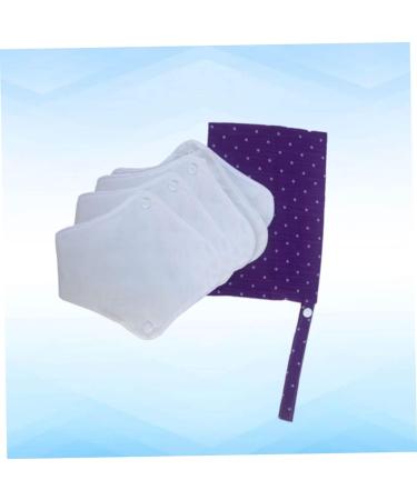 5pcs Reusable Menstrual Pads Set | Washable & Recyclable Cloth Pads for Women | Portable & White Underpants Napkin - Buy Online on GoSupps.com