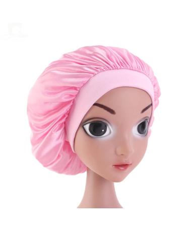 LEORX 5pcs Children Satin Sleeping Cap Set - Soft Bonnet with Wide Elastic Band for Kids (Yellow Purple Black Pink Red) - Buy Online on GoSupps.com