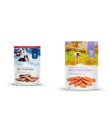 Caledon Farms Value Pack Beef Tendersticks 12oz/340G brown + Caledon Farms Sweet Potato Chews Orange 1 Units