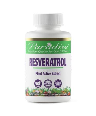 Paradise Herbs Resveratrol 60 Vegetarian Capsules