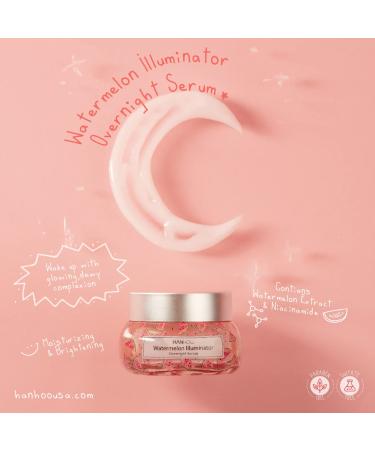 Hanhoo Watermelon Illuminator Set - Daytime Facial Oil & Overnight Serum for Glowing Skin - 2 Piece Set for All Skin Types - Buy Online on GoSupps.com