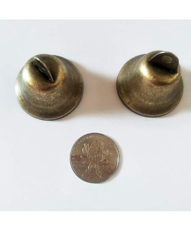 12Pcs Vintage Style Bronze Bells for Home Decor, Potty Training, Wind Chimes - 38mm/1.5inch Dia - Buy Online on GoSupps.com