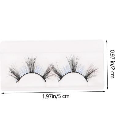 Beaupretty 3 Pairs false eyelashes false lashes cosplay fake eyelashes colored eyelashes makeup fake eyelashes colored fake eyelashes colored lashes fake lashes set make up fiber - Buy Online on GoSupps.com