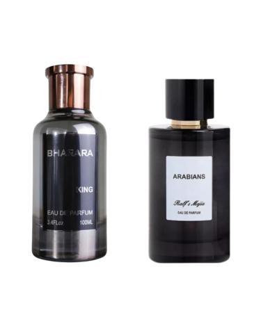Super Pack: Perfumes For Men Bharara King Eau De Parfum 3.4 Oz & Ralfs Mejia Arabians Eau De Parfum 3.4 Oz