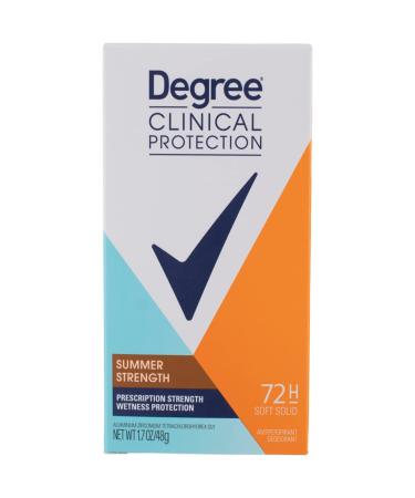 Degree Clinial Protection Deodorant Stick Summer Strength 1.7 oz