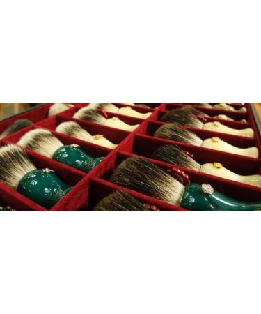 Premium Omega Black Badger Shaving Brush with Resin Handle & Stand - International Shipping Available - Buy Online on GoSupps.com