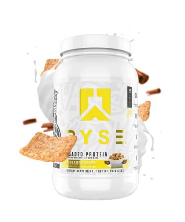 Ryse Core Series Loaded Protein | Build, Recover, Strength | 25g Whey Protein | Added Prebiotic Fiber and MCTs | Low Carbs & Low Sugar | 27 Servings (Cinnamon Toast)
