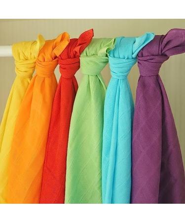 Buy BRIGHT Bots Unisex Muslin Squares - 70 cm 6 Assorted Colors for Babies | International Shipping - Buy Online on GoSupps.com