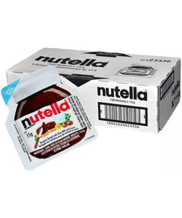 Nutella Ferrero - Single-dose spreadable cream 120 tubs 15g 1800g  - Buy Online on GoSupps.com