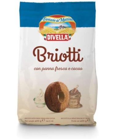  Divella Divella Briotti Biscuits with Fresh Cream and Cocoa 6 Packs of 400 Grams - Buy Online on GoSupps.com