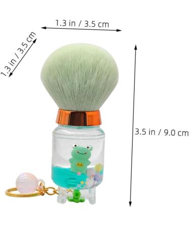 minkissy Nail Dust Brush Powder Brush for Loose Powder Small Makeup Brush Small Brush for Makeup Powder Makeup Brush Highlighter Brush Blush Brush Cosmetic Fiber Wool Miss Makeup Powder 9.00X3.50X3.50CM Green - Buy Online on GoSupps.com