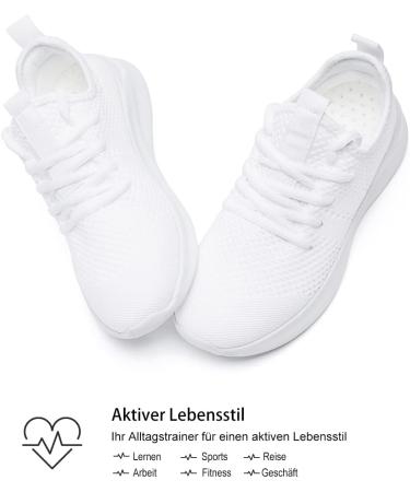 Langfeuu Women's Sneakers - Lightweight Breathable Sports & Running Shoes Slip-Resistant EU Size 39 Perfect for Outdoor & Street Activities - Buy Online on GoSupps.com