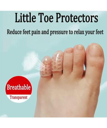 VOPETROY Little Toe Protectors - 50PCs Silicone Breathable Toe Covers for Blisters Corns Hammer Toes & Pain Relief - Buy Online on GoSupps.com