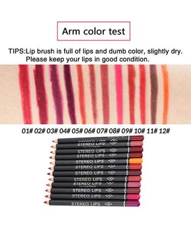 Nabi Lip Liner 12 Pcs Lipliners Set Lip Liners Set 12 Pcs Lip Liners Lip Liner Sets Lip Liner Set Italia Brown Lip Linervibely Lipliner Matte Lip Lipstick Pencil 12 Pieces Box 12g - Buy Online on GoSupps.com
