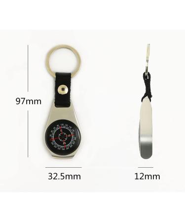 Mini Metal Compass Keychain for Outdoor Survival - Portable Carabiner Compass for Kids and Adults | Ideal for Camping, Traveling, Hiking, and Mountaineering - Buy Online on GoSupps.com