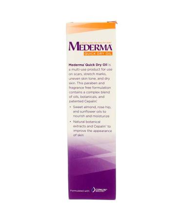 Mederma Quick Dry Oil 3.4 oz ( Pack of 2) - Buy Online on GoSupps.com