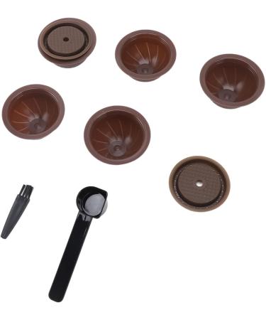 Alomejor Ensemble de Capsules R utilisables Ensemble de Capsules R utilisables de Bricolage Faciles Utiliser pour Machine caf avec 5 Dosettes Vides et une Cuill re pour les Connaisseurs de - Buy Online on GoSupps.com