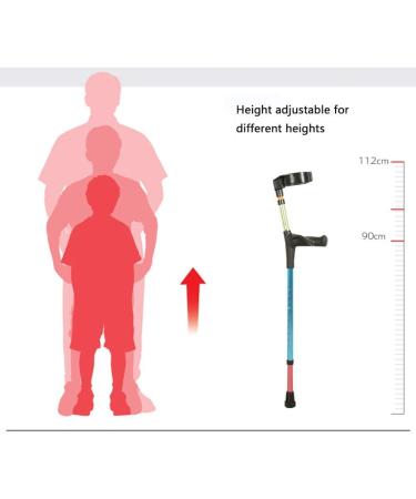 MNBHUYRD Double Crutches Crutches Arm Cane Aluminum Alloy Height Adjustable Suitable for The Children Sports Injuries Disabled People etc Crutches Hello Independence - Buy Online on GoSupps.com