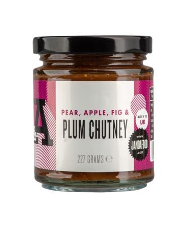 Janda Pear Apple Fig & Plum Chutney (227g) | Crafted in The UK in Small batches | Great with Cheese | Slowly simmered in Open Pans | - Buy Online on GoSupps.com