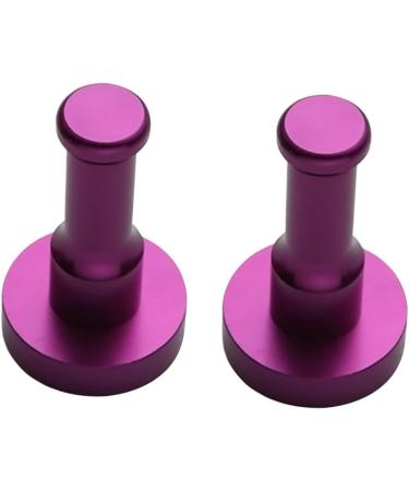 Alipis 2pcs Wall Mounted Clothing Mounted Clothes Hanger Robe Hook Coat Hanger Towel Rack Round mediumx2pcs Purplex2pcs - Buy Online on GoSupps.com