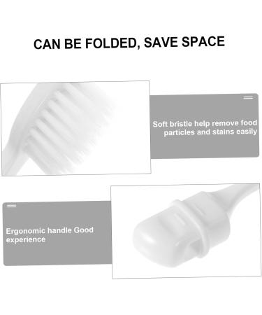 FRCOLOR 6pcs Foldable Portable Toothbrush Set - Travel-Friendly Manual Toothbrushes in Random Colors for Adults - Buy Online on GoSupps.com