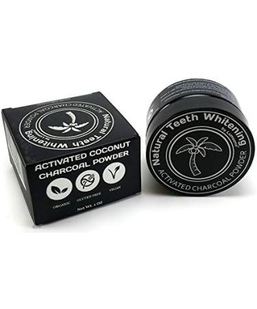 Organic Coconut Activated Charcoal Teeth Whitening Powder - Sensitive Tooth & Gum Cleanse - Vegan & Gluten-Free - Buy Online on GoSupps.com