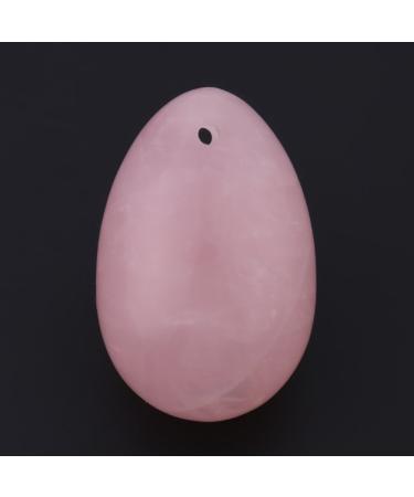 Hztyyier Egg-shaped Rose Quartz Yoni Egg Massage Stone Made of Postpartum Recovery Exercise Gemstone