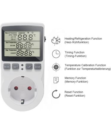 Ketotek Digital Thermostat Temperature Controller 16A | Waterproof Sensor for Brewing Aquariums & Greenhouses | KT3100 - Buy Online on GoSupps.com