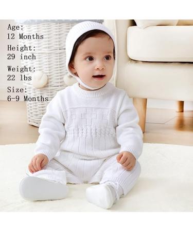 White Boys Baptism Outfit | Baby Boy Christening Romper 0-18 Months - Buy Online on GoSupps.com