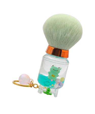 minkissy Nail Dust Brush Powder Brush for Loose Powder Small Makeup Brush Small Brush for Makeup Powder Makeup Brush Highlighter Brush Blush Brush Cosmetic Fiber Wool Miss Makeup Powder 9.00X3.50X3.50CM Green