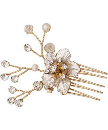 DOITOOL 1pc Headgear Hair Side Comb Hair Insertion Comb Headdress Crystal Hair Accessories Bridal Side Comb Flower Hair Accessories Diamond Headhones Hair Comb Rhinestones Bride - Buy Online on GoSupps.com