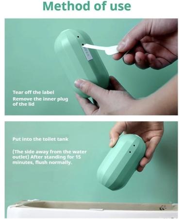 Automatic Toilet Cleaner Blue Bubble Tablets - Long-Lasting Deodorant for Urine Stains (2PCS Floral Scent) - International Shipping Available - Buy Online on GoSupps.com