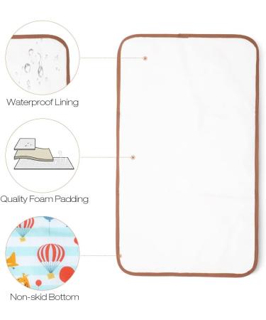 Lekebaby Portable Foldable Baby Changing Mat - Travel Friendly Hot Air Balloon Design - Buy Online on GoSupps.com