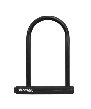 Master Lock U-Lock Bike Lock with Key, U-Lock for Bicycles, Lock for Outdoor Equipment, 8170D, Black 6-1/8 inch U-Lock Lock