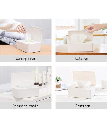 Premium Wet Wipes Box - Versatile Damp Toilet Paper & Baby Wipes Storage with Lid | Ideal for Home & Office Use - Buy Online on GoSupps.com