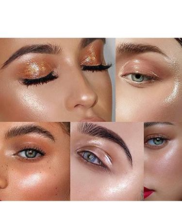 2 Pack High Gloss Waterproof Body Luminizer - Champagne Gold Glitter Face Shimmer Makeup Bronzer - Buy Online on GoSupps.com