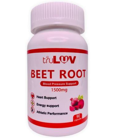 MY TRULUV Beet Root Capsules 1500mg 90 Count Supports Health - Buy Online on GoSupps.com