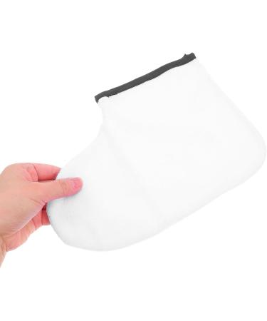 Couvre-pieds Hydratants en Coton Doux 1 Paire de Bottines Cir es Beige Clair Bord Noir R utilisables pour Soins de Paraffine Salon de Beaut et Usage Spa Domicile Masques - Buy Online on GoSupps.com