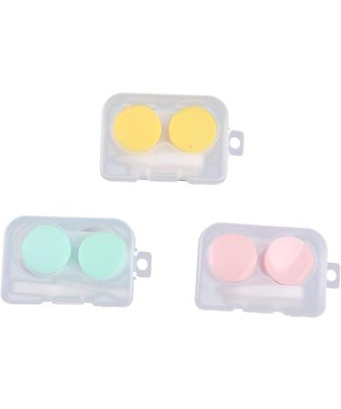 Agoneir Monochrome Contact Lens Container - Travel-Friendly Mini Plastic Case Soak & Sort | Durable Lentil Box 64*20*40mm - Buy Online on GoSupps.com