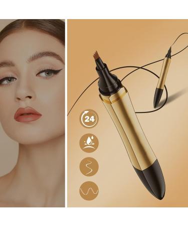 2 In 1 Magic Eyebrow Pencil 2024 Upgraded Natural Brows Eyebrow Pen Microblading Eyebrow Pen 4 Fork Tip Pencil Multifunction Double Head Microblading Eyebrow Pencil. (Gray) - Buy Online on GoSupps.com