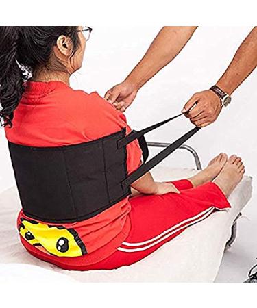 Patient Sling for Disabeld Elderly Non-Slip Lifting Pad for Medical Assistance Transfer Belt with Double Handles Provide Safe Transfers from Cars Bed Wheelchairs