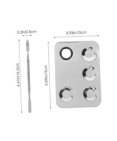 Ipetboom Nail Art Tools Set - Stainless Steel Makeup Mixing Plate & Scraper | Perfect for Foundation & Concealer - Buy Online on GoSupps.com