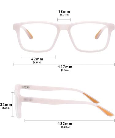 Kids Blue Light Blocking Glasses for Boys Girls Lightweight TR Computer Gaming Eyeglasses Frames Anti Eyestrain Dark Blue+light Pink - Buy Online on GoSupps.com