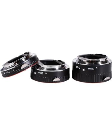 INSEESI Auto Focus Macro Extension Tube for Canon EOS Cameras - Compatible with Rebel t6, t6i, 80d, t7i, 5d Mark iv, 6d Mark ii - Black/Red - Buy Online on GoSupps.com