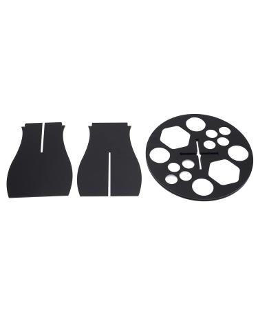 ZJchao Brush Drying Rack - 14 Holes Makeup Brush Holder & Organizer for Artists | White & Black Display Stand - Buy Online on GoSupps.com