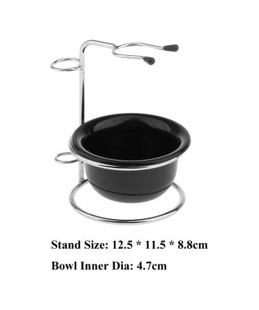 Milageto Men Stainless Shaving Brush Stand Holder & Mug - Premium Grooming Set for Smooth Shaves | International Shipping Available - Buy Online on GoSupps.com