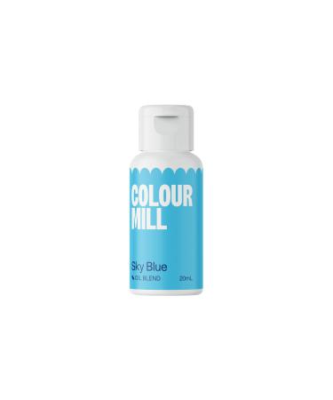 Colour Mill Oil Based Food Colouring Sky Blue - Next Generation Oil Based Food Colouring for Baking Decorating Icing and Cooking Food Dye DIY Slime and Crafts Making Burgundy - 20 ml